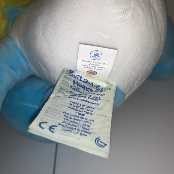 The Smurfs Smurfette Build A Bear BABW Plush Retired 2013 GUC 18” - Picture 7 of 16